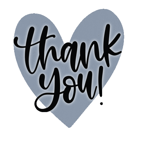 Heart Thank You Sticker