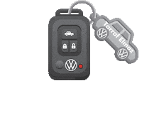 TarrafElmaz carro vw chave chaveiro Sticker