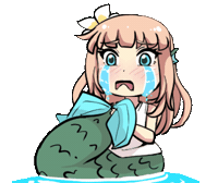 Sad Mermaid Sticker by Jin