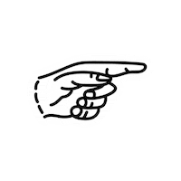 Look Hand Sticker by created by South