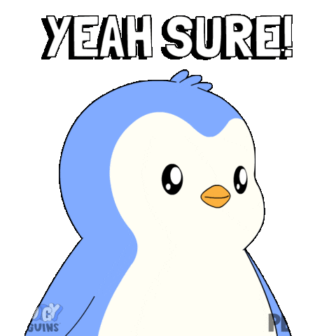 Penguin Yes Sticker by Pudgy Penguins