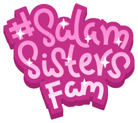 stars glitter Sticker by Salam Sisters