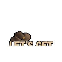 NCHACutting cowboy western cowboy hat fort worth Sticker