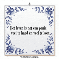 Troost Genieten GIF by Tegelspreuken.nl