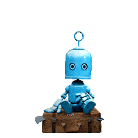 Holiday Robot Sticker by O2