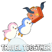 Happy Travel Sticker by Pudgy Penguins