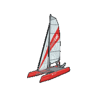 grabnerboote sailing catamaran segeln katamaran Sticker