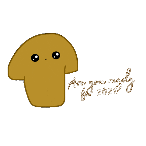 musshylifestyle 2021 newyear mushroom areyouready Sticker