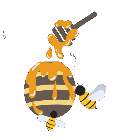 Bee Honey Sticker