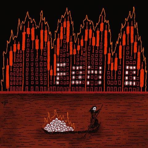 niftyjutsu giphyupload river burning rekt GIF