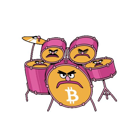 Bitcoin Cryptocurrency Sticker by herecomesbitcoin