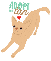 Dog Adopt Sticker by HeARTs Speak
