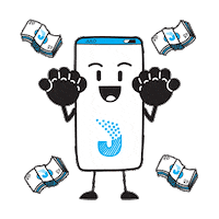 julondonesia happy logo cool money Sticker