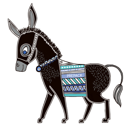 prepack giphyupload donkey souvenir santorini Sticker