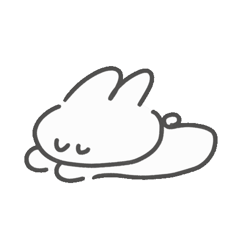 Sleepy うさぎ Sticker by カホイラストレーション