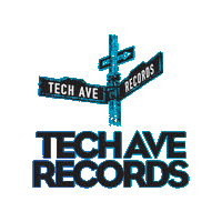 techavenuerecords techavenue techave tech avenue techavenuerecords Sticker