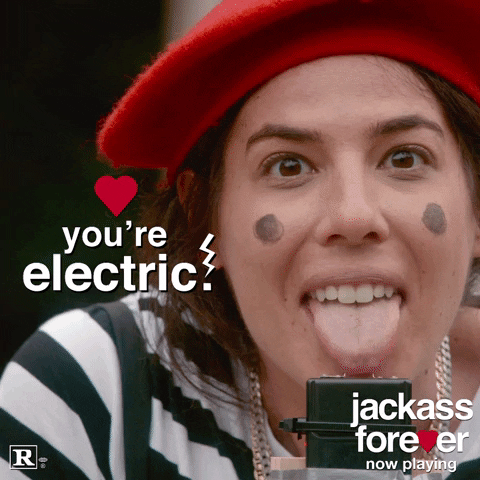 Valentines Day Shock GIF by Jackass Forever