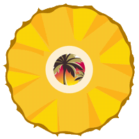 Summer Fruit Sticker by Malibu Rum