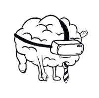 Brain Uhk Sticker by University of Hradec Kralove