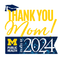 Graduation Grad Sticker by Michigan Public Health