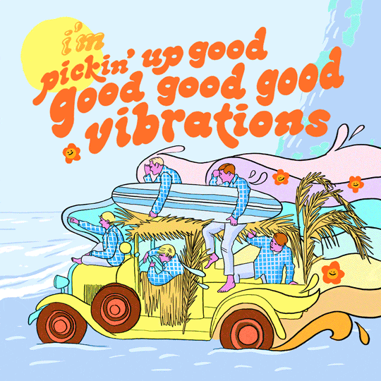 Im Picking Up Good Good Good Good Vibrations GIF by The Beach Boys