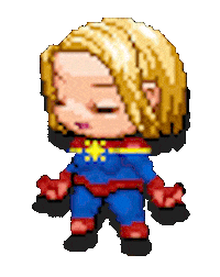 captain marvel comics Sticker by Leroy Patterson