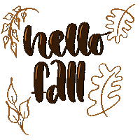 Fall Hello Sticker