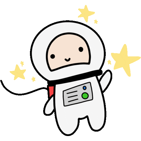 Space Waving Sticker
