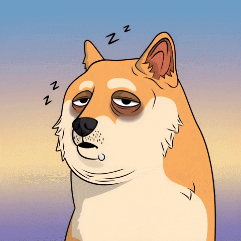 Tired Shiba Inu GIF by Doge Pound