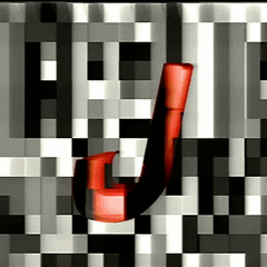 Glitch Alphabet GIF