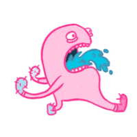 happy monster GIF by Hilde Buiter
