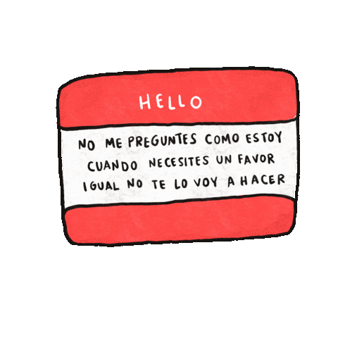 Illustration Hello Sticker