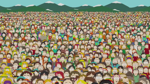 crowd cheer GIF by South Park 
