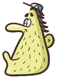Surprised Eyes Wide Sticker by Careless Doodles