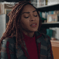 TV gif. Meagan Good as Camille in Harlem sighs and drops her shoulders in disappointment while looking to the side and saying, "Sorry." Text, "Sorry".