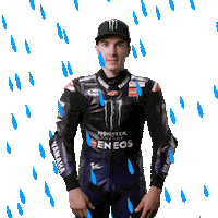 Raining Maverick Vinales Sticker by MotoGP