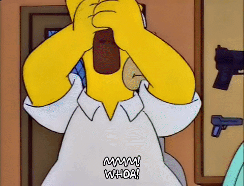 calm down homer simpson GIF