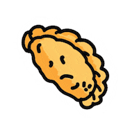 Foodie Empanadilla Sticker by Salón Boricua