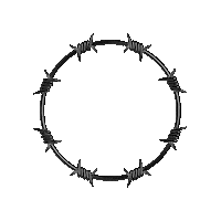 Barbed Wire Loop Sticker