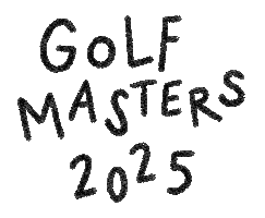 The Masters Golf Sticker by Catharina Stewart
