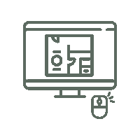 Computer Planta Sticker by Carolina Gazal