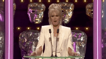 joanna lumley bafta film awards 2019 GIF by BAFTA