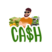 truckingwithrmf cash truck trucks payday Sticker