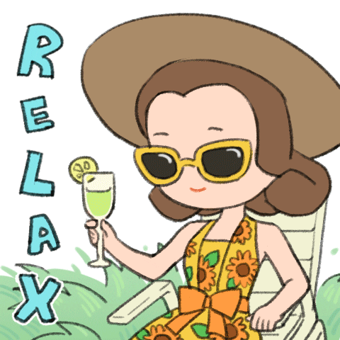 Holiday Relax GIF by DressUpTimePrincess