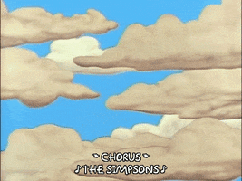 the simpsons clouds GIF