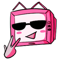 Juan3A tv cool pink aesthetic Sticker