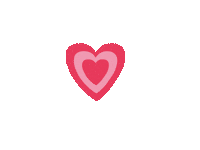 bymillienash heart pink red flash Sticker