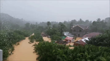 Tropical Depression Kai-tak Causes Flooding in Central Philippines