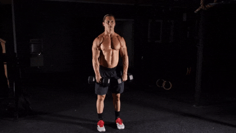 BamBamDoubleBB giphyupload dumbbell upright row GIF