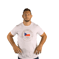 Standing Czech Republic Sticker by Český olympijský tým